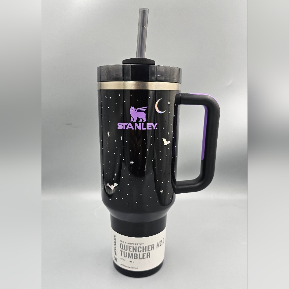 Stanley Halloween 40oz Stainless H2.0 Flowstate Quencher Tumbler Spellcast Black